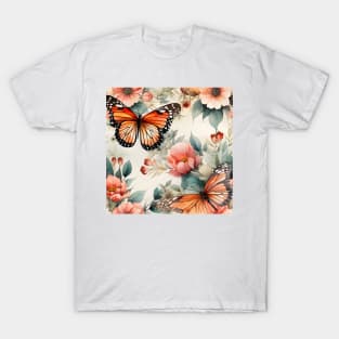 Butterflies Watercolor 5 - Monarch T-Shirt